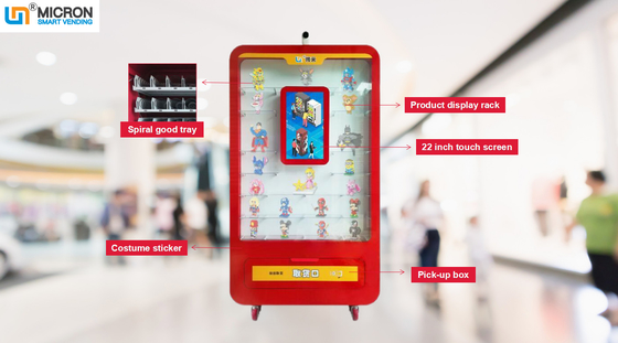 Arca de Smart Toy Vending Machine With Display del micrón de la máquina expendedora y pantalla táctil de encargo