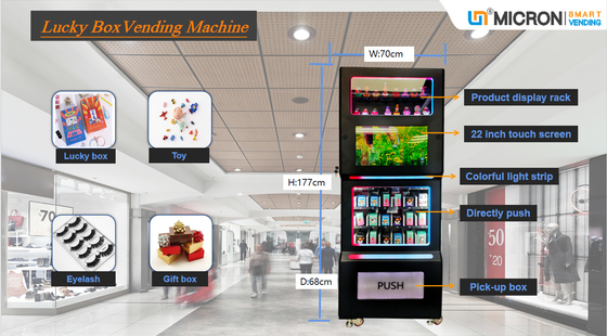 Pantalla táctil de 21,5 pulgadas Mini Blind Box Vending Machine con la sala de exposición