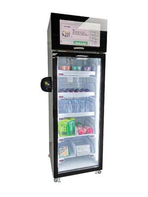 Sistema de pago elegante de la tarjeta de Creadit de la máquina expendedora de la leche del refrigerador de WIFI