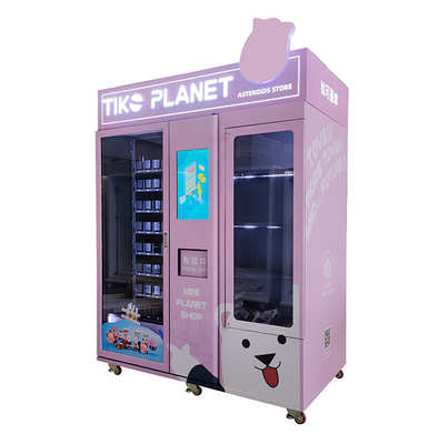 662 capacidad Lucky Box Toy Vending Machine con la puerta de cristal moderada doble